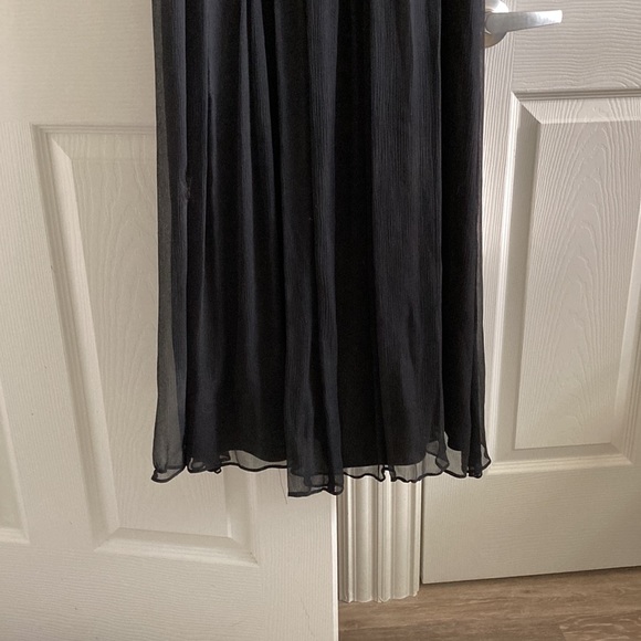 Black Silk Beaded BCBG Max Azria Gown, Size 0 - Picture 3 of 9